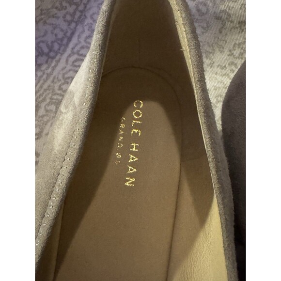 Cole Haan  grand os Shoes Wedges Women Size 10.B Gray Suede Slip On - Picture 3 of 16